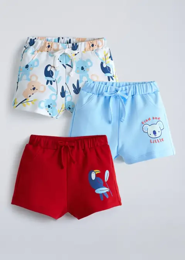 Pack Koala Graphic Cotton Shorts